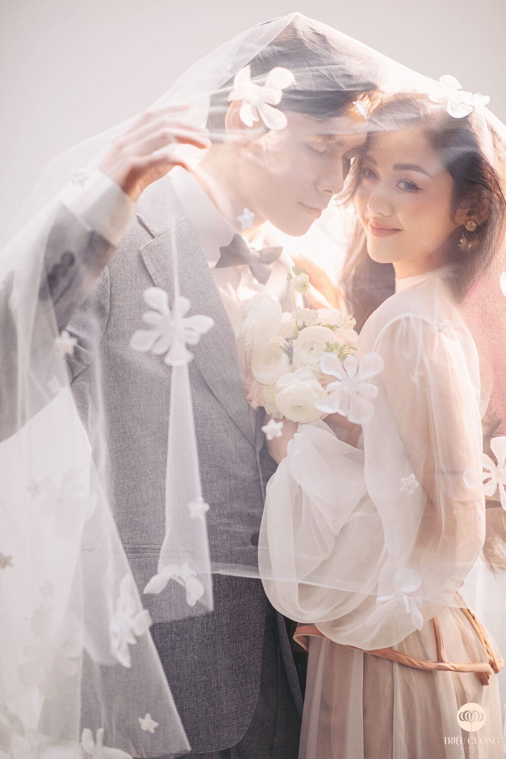 Chụp ảnh cưới Hàn Quốc trong studio